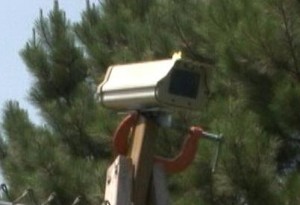 This is Boomer's Eye. A High Speed Camera that watches high above the court. 